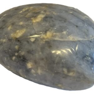 Polished blue calcite heart stone 1 1 sians emporium Polished natural blue calcite heart with soothing denim tones and creamy veining Ideal for meditation palm stone touchwork or elegant crystal displays